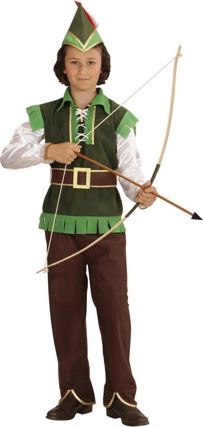 Widmann - Robin Hood Kostuum - Robin Hood Uit Een Sprookje - Jongen - groen  - Maat 128... | bol.com