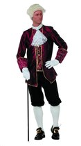Wilbers - Middeleeuwen & Renaissance Kostuum - Markies Du Snob Taft - Man - rood - Maat 52 - Carnavalskleding - Verkleedkleding