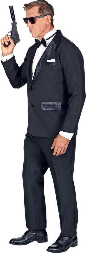 Widmann - James Bond Kostuum - 007 Bond Smoking - Man - zwart - XL -  Carnavalskleding... | bol.com
