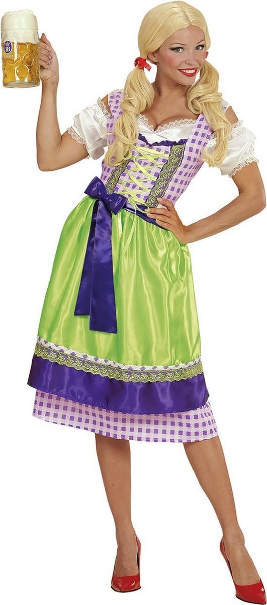 Dirndl paars/groen - Maat L