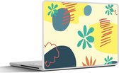 Laptop sticker - 17.3 inch - Zomer - Vormen - Abstract - 40x30cm - Laptopstickers - Laptop skin - Cover