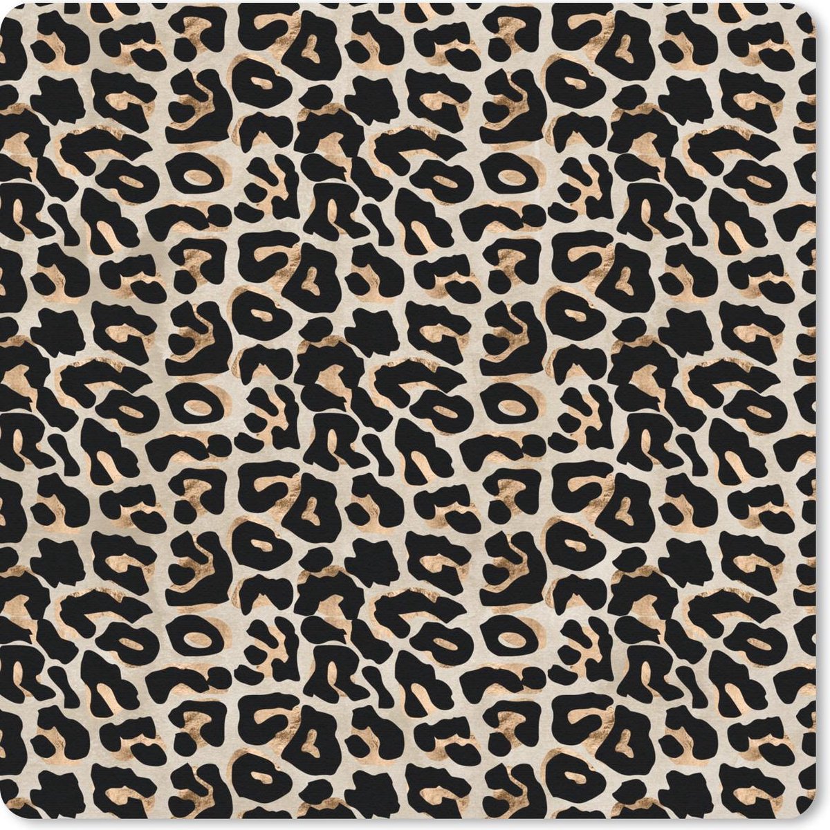 Muismat 30x30 cm - Mousepad Dierenprint - Panter - Chic - Muismatten
