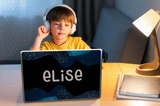 Sticker pour ordinateur portable - 14 pouces - Elise - Pastel - Fille - 32x5x23x5cm - Autocollants pour ordinateur portable - Skin pour ordinateur portable - Housse