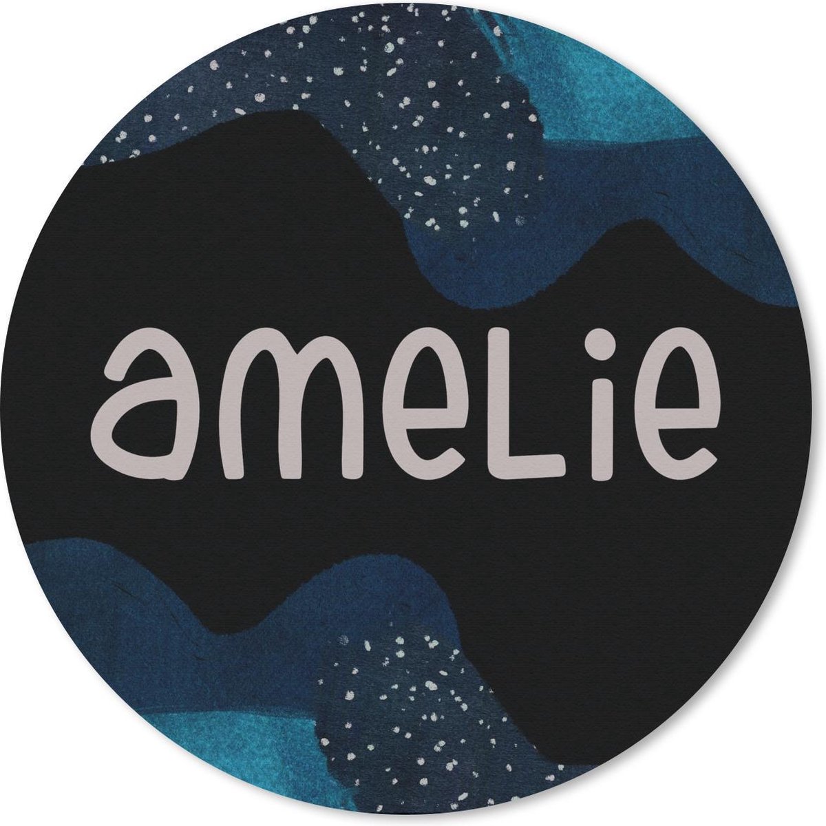 Muismat rond 30x30 cm - Mousepad Amelie - Pastel - Meisje - Ronde muismatten