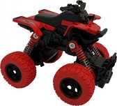 quad jongens 11,5 cm staal/die-cast rood