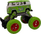 monstertruck pull-back 11,5 cm staal groen