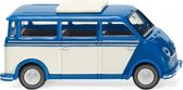 miniatuurbus DKW 1:87 blauw/wit