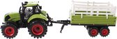 speelset Junior Farming tractor met kar 28 cm