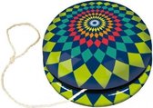 jojo van blik diameter 5,6 cm groen/blauw