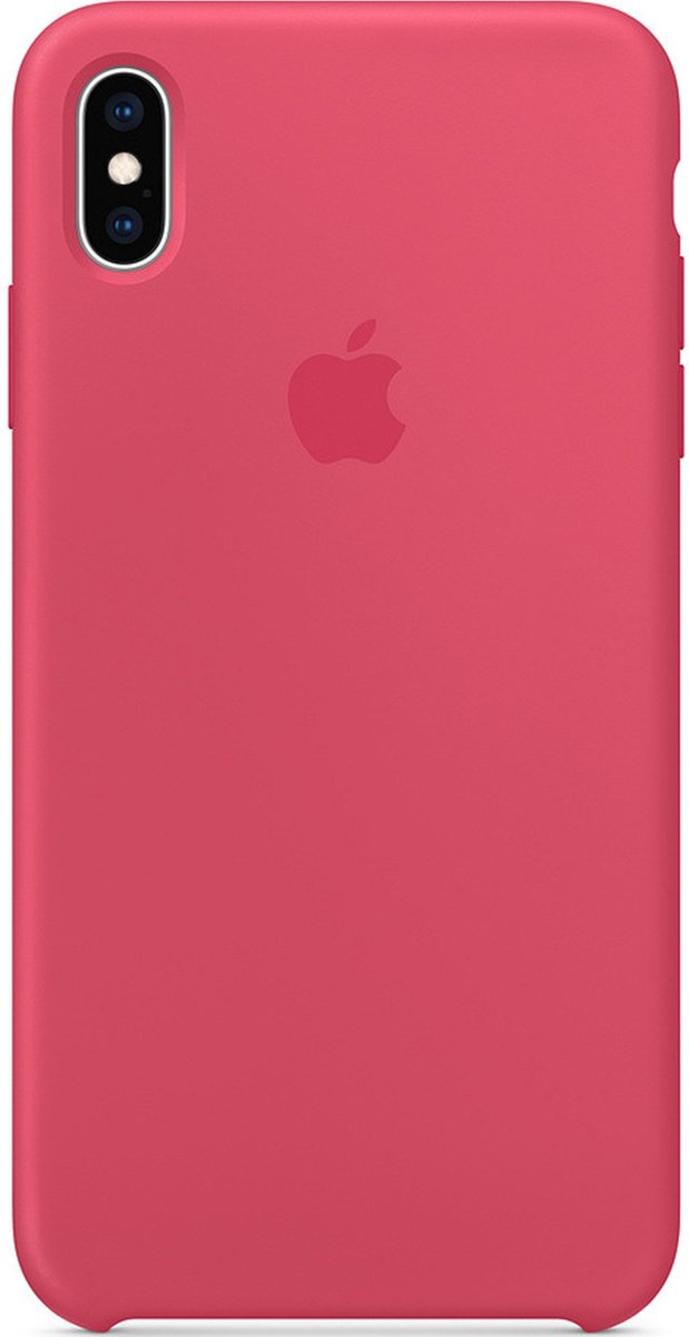 Silicone Backcover geschikt voor iPhone Xs Max - Hibiscus