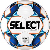 Select Diamond IMS Ball DIAMOND WHT-BLU, Unisex, Wit, Bal naar voetbal, maat: 5