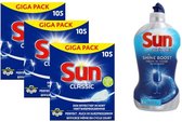 Sun Classic vaatwastabletten 315 stuks + Spoelglans 450ml