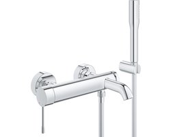 GROHE Essence Badkraan - 15 cm - AquaCalibrator - Inclusief doucheset - Chroom