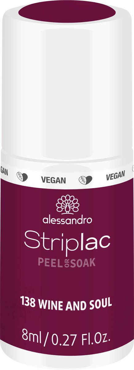 Goedkoopste Alessandro Striplac Peel or Soak - Gellak - 138 Wine And Soul - 8 ml