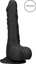 Dong with testicles 7'' - Black - Realistic Dildos