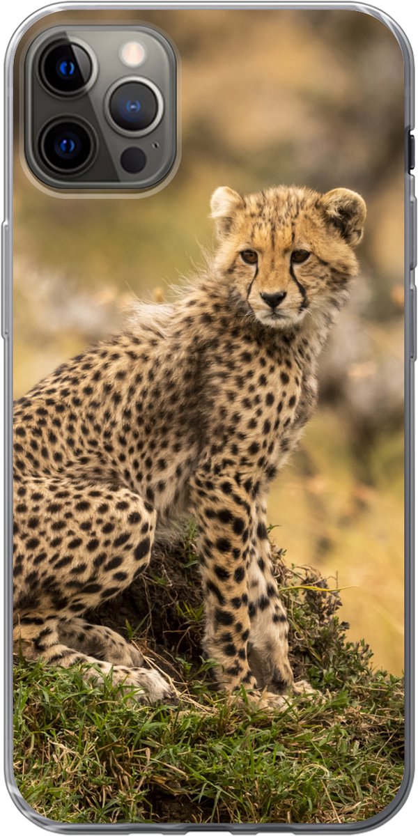 Telefoonhoesje Geschikt voor iPhone 13 Pro Max hoesje - Luipaard - Bos - Dier - Siliconen Telefoonhoesje Telefoonhoesje