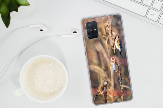 Coque Samsung Galaxy A51 - Vogels - Branches - Forêt - Siliconen