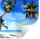 Stickers Stickers muraux - Palmiers - Plage - Mer - 80x80 cm - Film adhésif