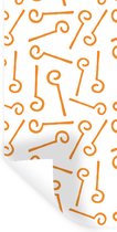 Muurstickers - Sticker Folie - Sinterklaas - Staf Sinterklaas - Sint - Kinderen - Jongens - Meisjes - Kind - 80x160 cm - Plakfolie - Muurstickers Kinderkamer - Zelfklevend Behang