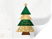 Muurstickers - Sticker Folie - Kerstmis - Kerstboom - Quotes - Spreuken - Merry Christmas - 120x90 cm - Plakfolie - Muurstickers Kinderkamer - Zelfklevend Behang - Zelfklevend behangpapier - Stickerfolie