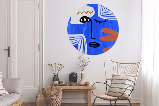 WallCircle - Peinture - Portrait - Multicolore - 150 X 150 Cm
