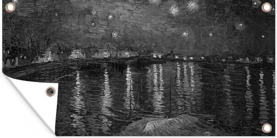 van Gogh: Nuit étoilée au-dessus du Rhône. impression d'art, Tableau