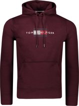 Tommy Hilfiger Sweater Paars Paars Normaal - Maat S - Heren - Herfst/Winter Collectie - Katoen;Polyester