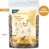 Studio Proud - Puppy/junior hondenvoer - Graanvrij - kip - geperst - 4 kg - Proud & Free - Puppy - Chunky Chicken - Squeezy
