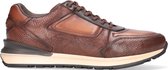 Greve Podium 7258 Lage sneakers - Leren Sneaker - Heren - Cognac - Maat 44