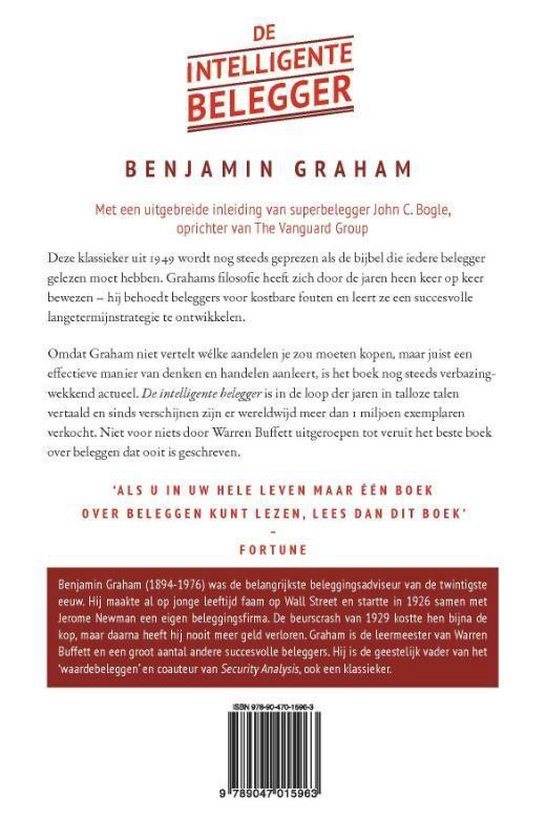 De intelligente belegger - Benjamin Graham