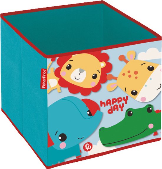 Fisher-price Opbergbox Animals 31 X 31 X 31 Cm Blauw/groen