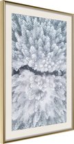 Poster Winter Forest From a Bird's Eye View 30x45