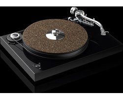 Pro-Ject Cork & Rubber it Draaitafelmat - Trillingsreductie - Verbeterde Geluidskwaliteit - Duurzame Vinylbescherming – Zwart