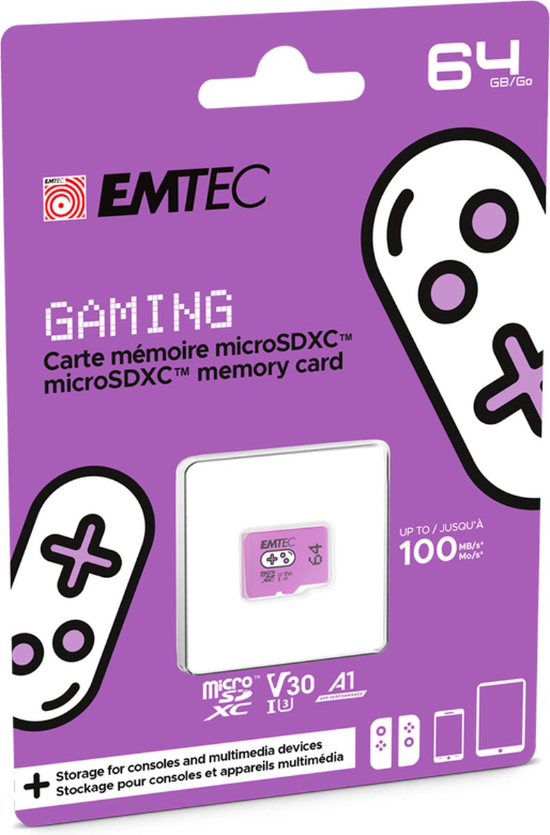 Emtec ECMSDM64GXCU3G flashgeheugen 64 GB MicroSDXC UHS-I
