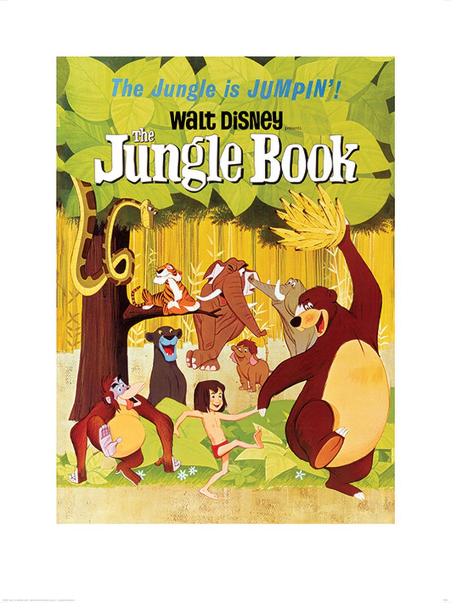 Disney Pyramid Poster - The Jungle Book Jumpin - 80 X 60 Cm - Multicolor Multi color
