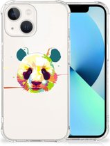 Silicone Hoesje Geschikt voor iPhone13 Telefoon Hoesje met doorzichtige rand Panda Color