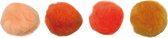 Vaessen Creative Pompons 10-40mm 100pcs Oranje