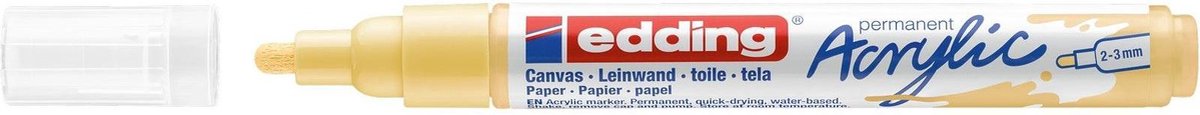 Acrylmarker edding e-5100 medium pastel geel