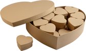 Cardboard box heart (1 van 25 stuks) 6,5x5,5x3cm