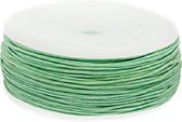 Waxkoord Katoen (ca. 1 mm) Bright Mint Green (90 Meter)