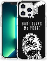 Anti Shock hybrid Case Geschikt voor iPhone13 Pro Max GSM Hoesje met doorzichtige rand Zombie