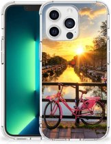 Back Case TPU Siliconen Hoesje Geschikt voor iPhone13 Pro Max Telefoon Hoesje met doorzichtige rand Amsterdamse Grachten