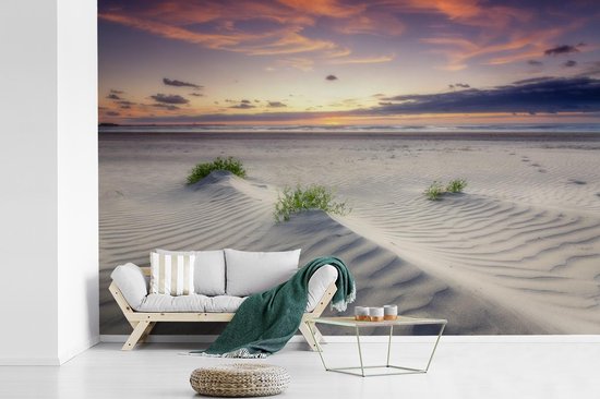 Papier peint Papier peint photo en vinyle - Coucher de soleil dans un paysage aux Nederland largeur 360 cm x hauteur 240 cm - Tirage photo sur papier peint (disponible en 7 tailles)