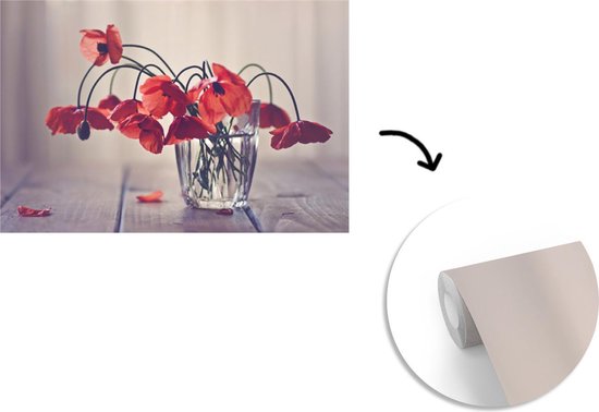 Papier peint Papier peint photo en vinyle - Bouquet de coquelicots largeur 390 cm x hauteur 260 cm - Tirage photo sur papier peint (disponible en 7 tailles)