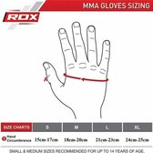 RDX Sports Grappling Gloves Model GGRF-12 Zwart XL