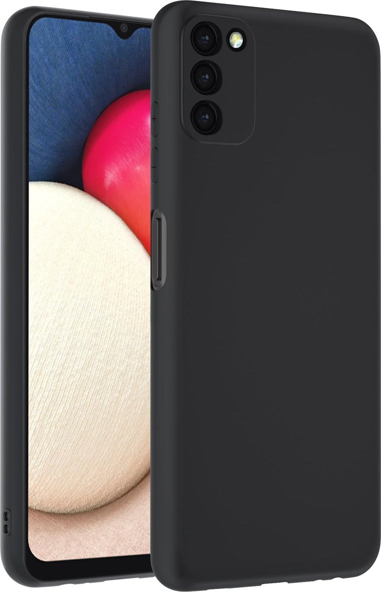 Zwart hoesje voor de Samsung Galaxy A03s - TPU Backcover