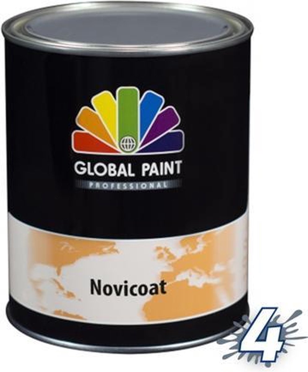 Global Novicoat Hoogglans 1 Liter - Wit