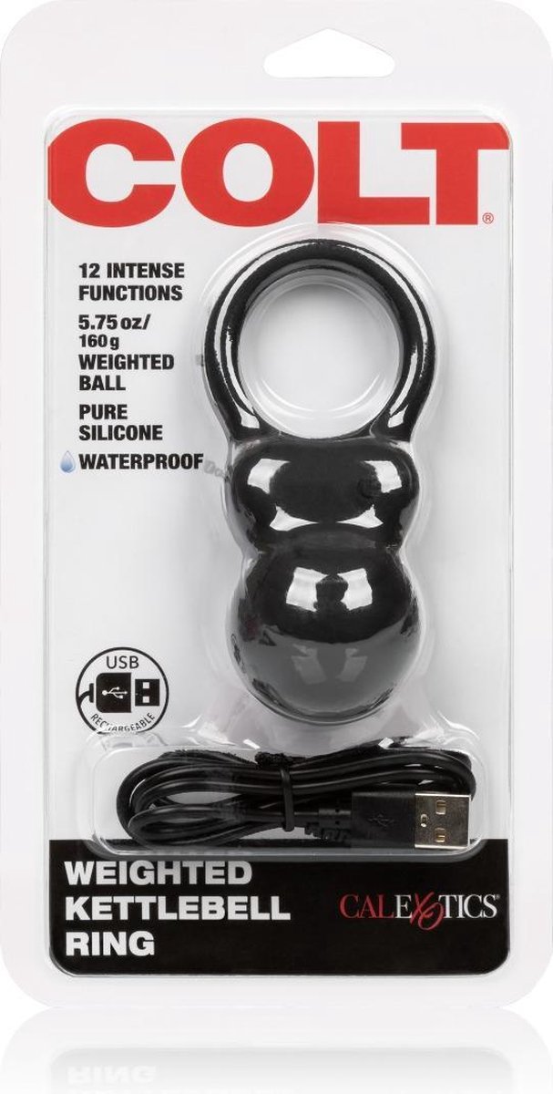 Cockring Weighted Kettlebell Ring - Zwart*