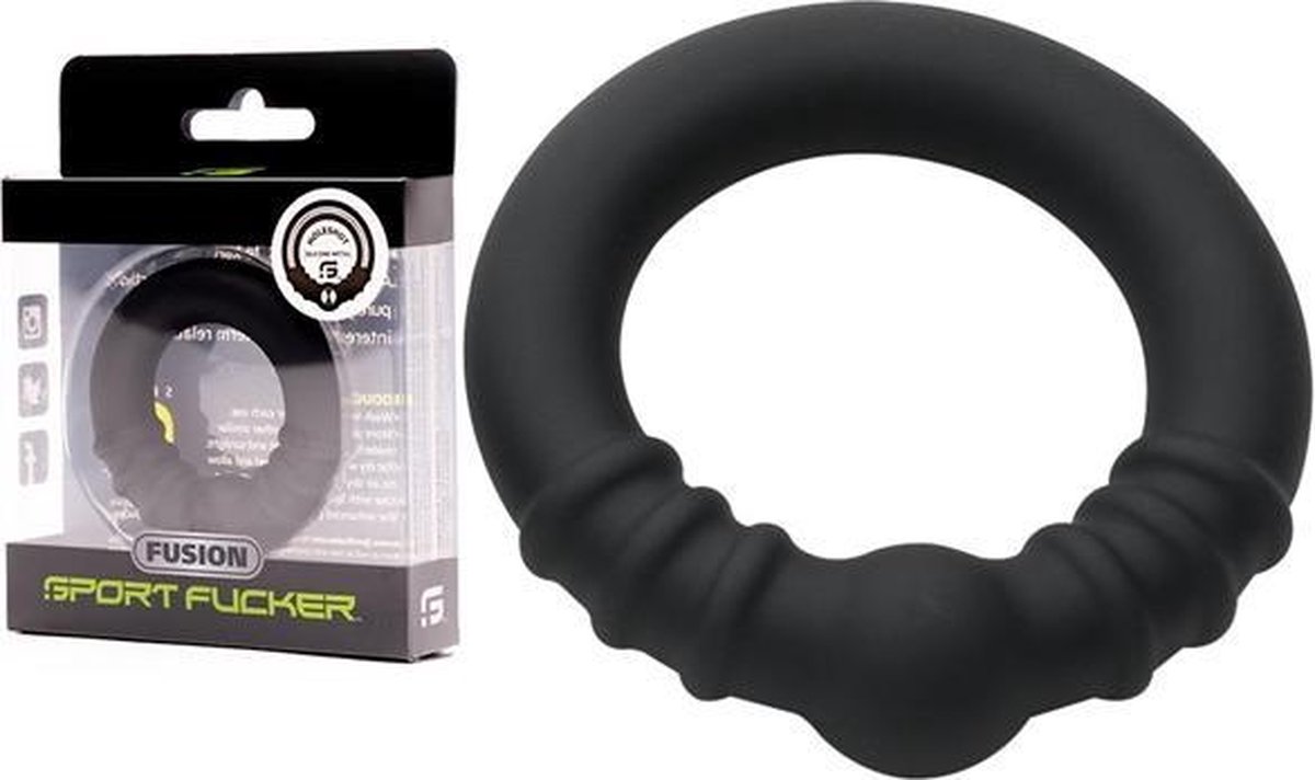 Siliconen Cockring met Metalen Delen