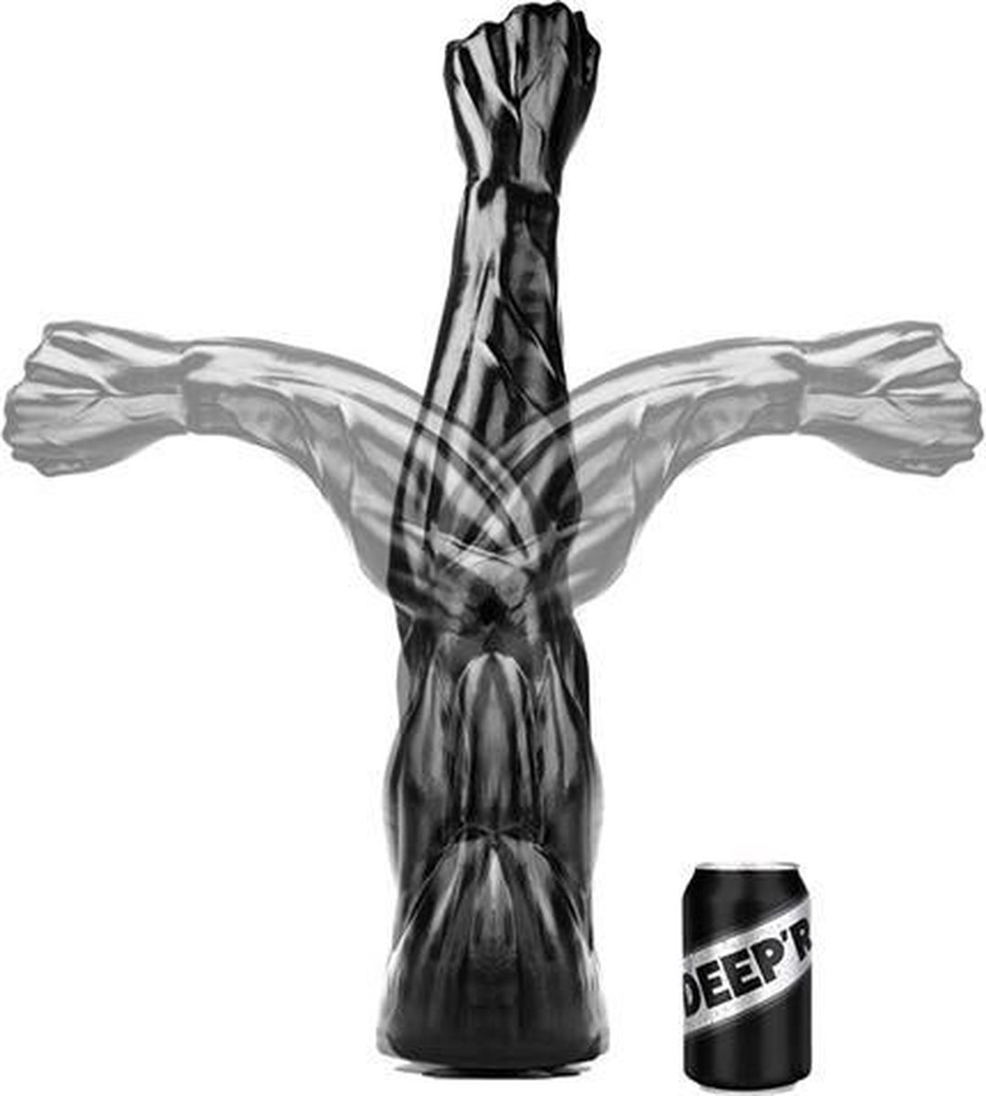 Goedkoopste DEEP'R - Mega Power Fist - Zwart - 68.00 cm - Ø 6.50 cm